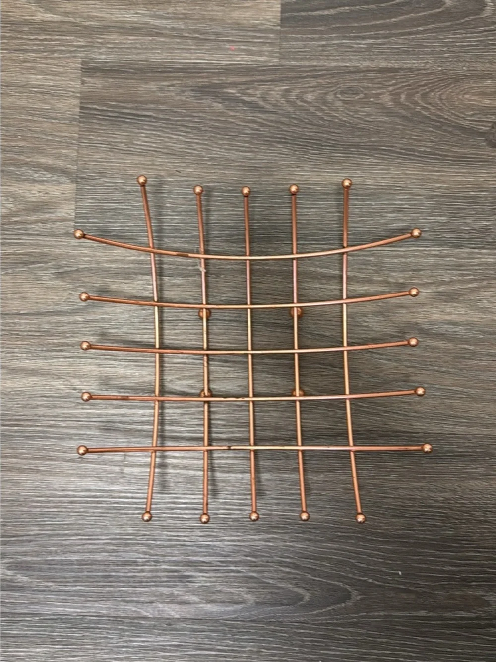 Copper Grid Wall Art Sculpture - Modern Home Wall Decor